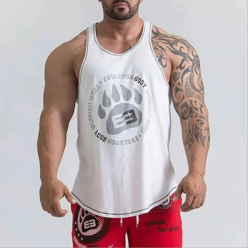 2019 Men's Bodybuilding Stringer Tank Tops: Fitness Singlets