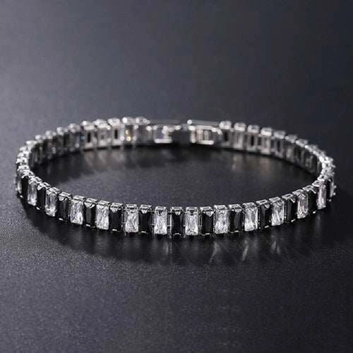 4mm Cubic Zirconia Green Tennis Bracelet Chain Bracelets For Women Men