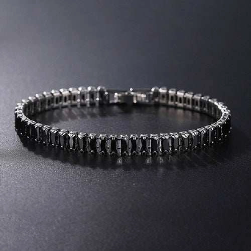 4mm Cubic Zirconia Green Tennis Bracelet Chain Bracelets For Women Men