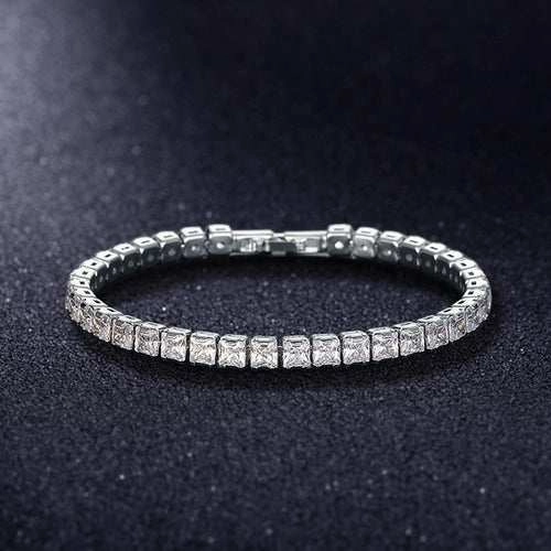 4mm Cubic Zirconia Green Tennis Bracelet Chain Bracelets For Women Men