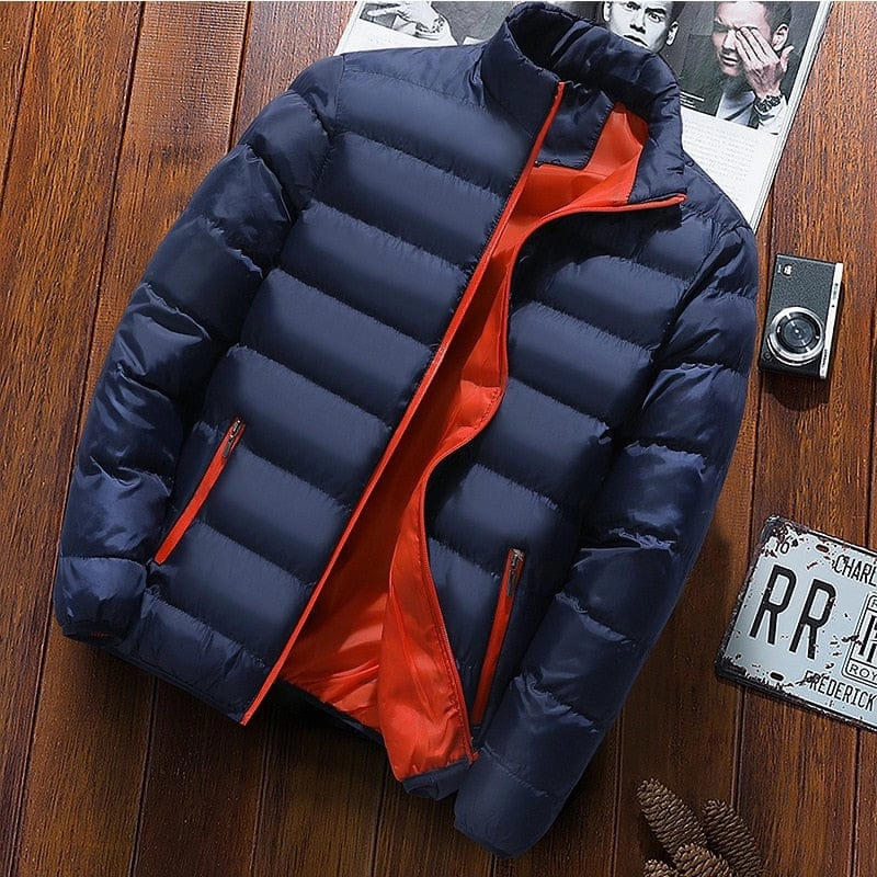 Autumn Winter Mens Cotton Padded Jackets Men's Fashion Casual Outdoor Jackets Warm Coat Male Outwear Thicken Down Coats