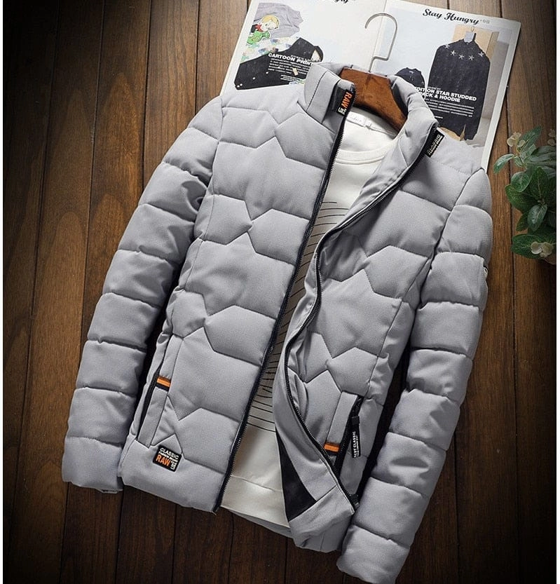 Autumn Winter Mens Cotton Padded Jackets Men's Fashion Casual Outdoor Jackets Warm Coat Male Outwear Thicken Down Coats