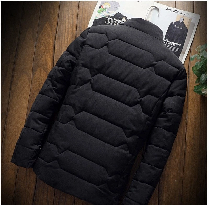 Autumn Winter Mens Cotton Padded Jackets Men's Fashion Casual Outdoor Jackets Warm Coat Male Outwear Thicken Down Coats