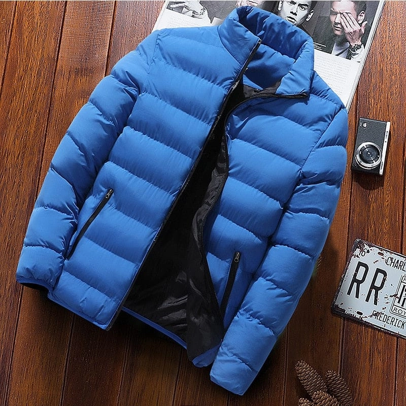 Autumn Winter Mens Cotton Padded Jackets Men's Fashion Casual Outdoor Jackets Warm Coat Male Outwear Thicken Down Coats