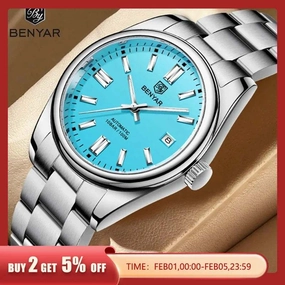 Benyar New Luxury Men's Mechanical Watches, where sophistication meets precision craftsmanship