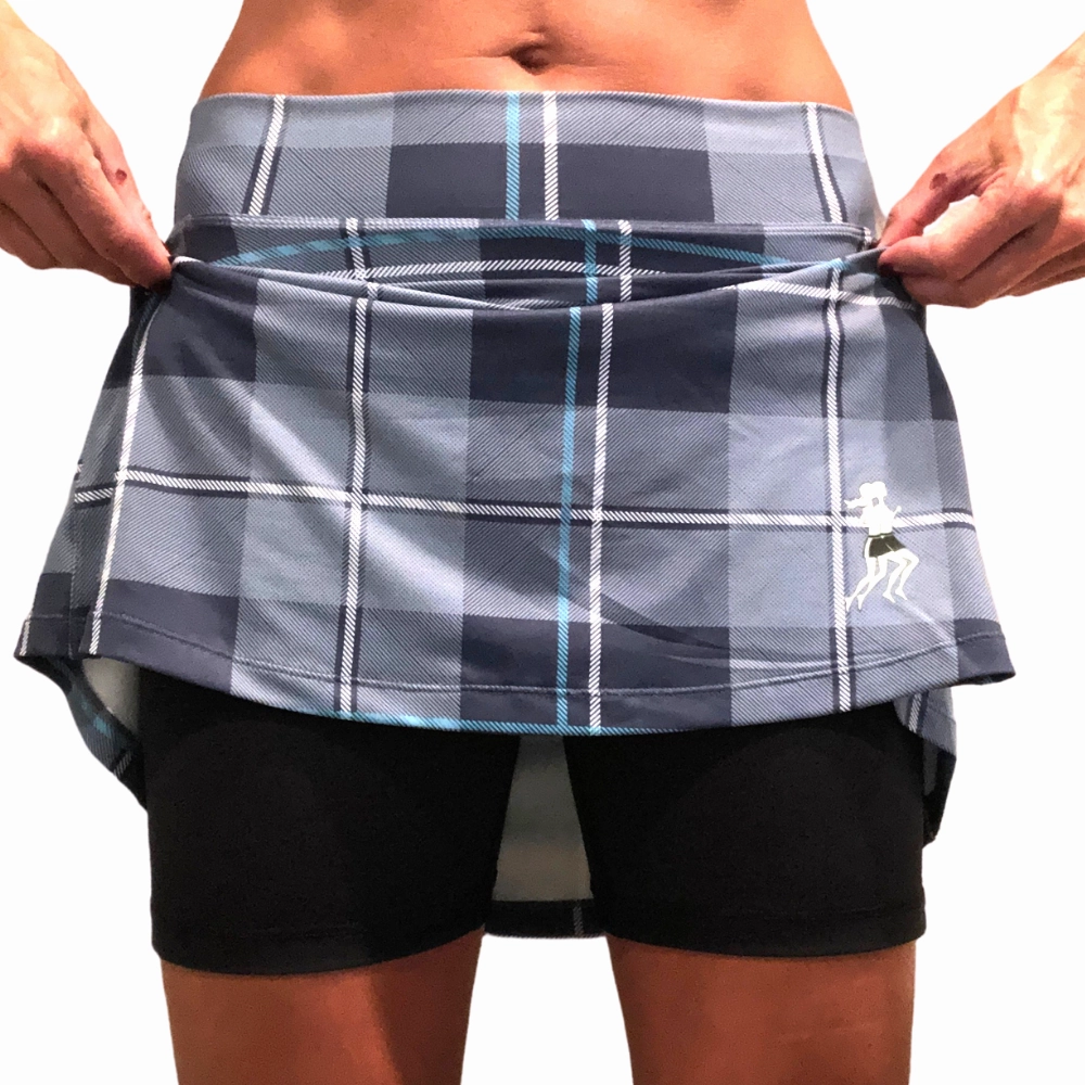 Blue Plaid Golf Skirt