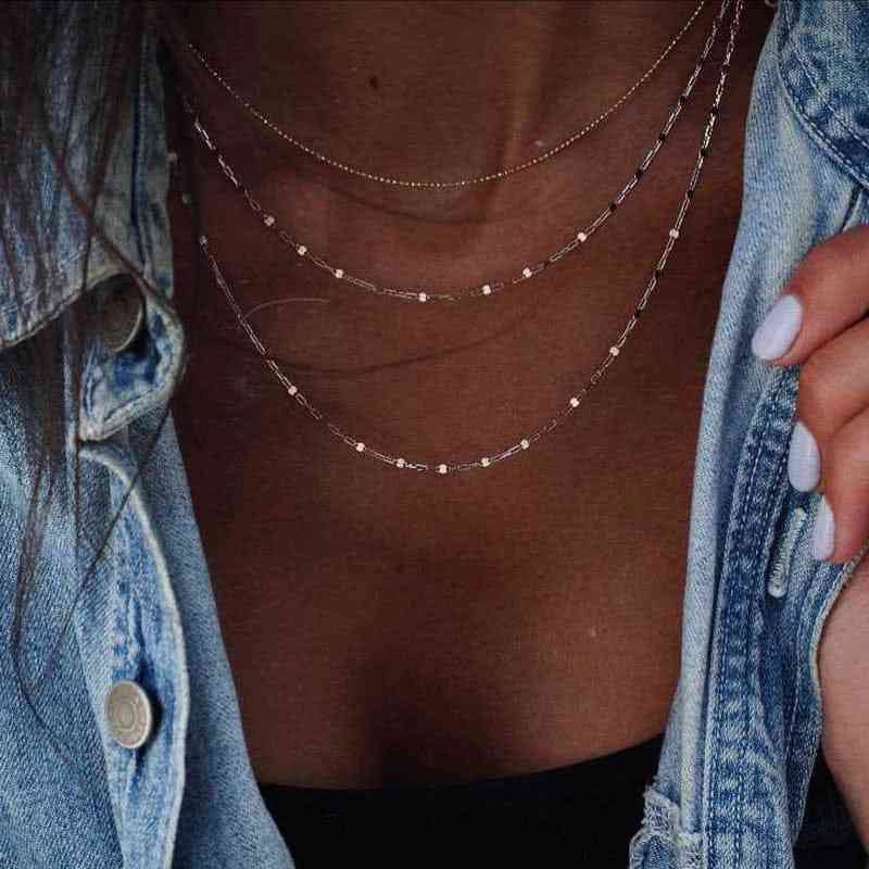 Bohemian Multi Layer Necklace Pendant | Boho Women Multilayer Necklace
