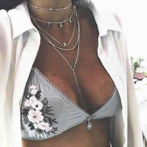 Bohemian Multi Layer Necklace Pendant | Boho Women Multilayer Necklace