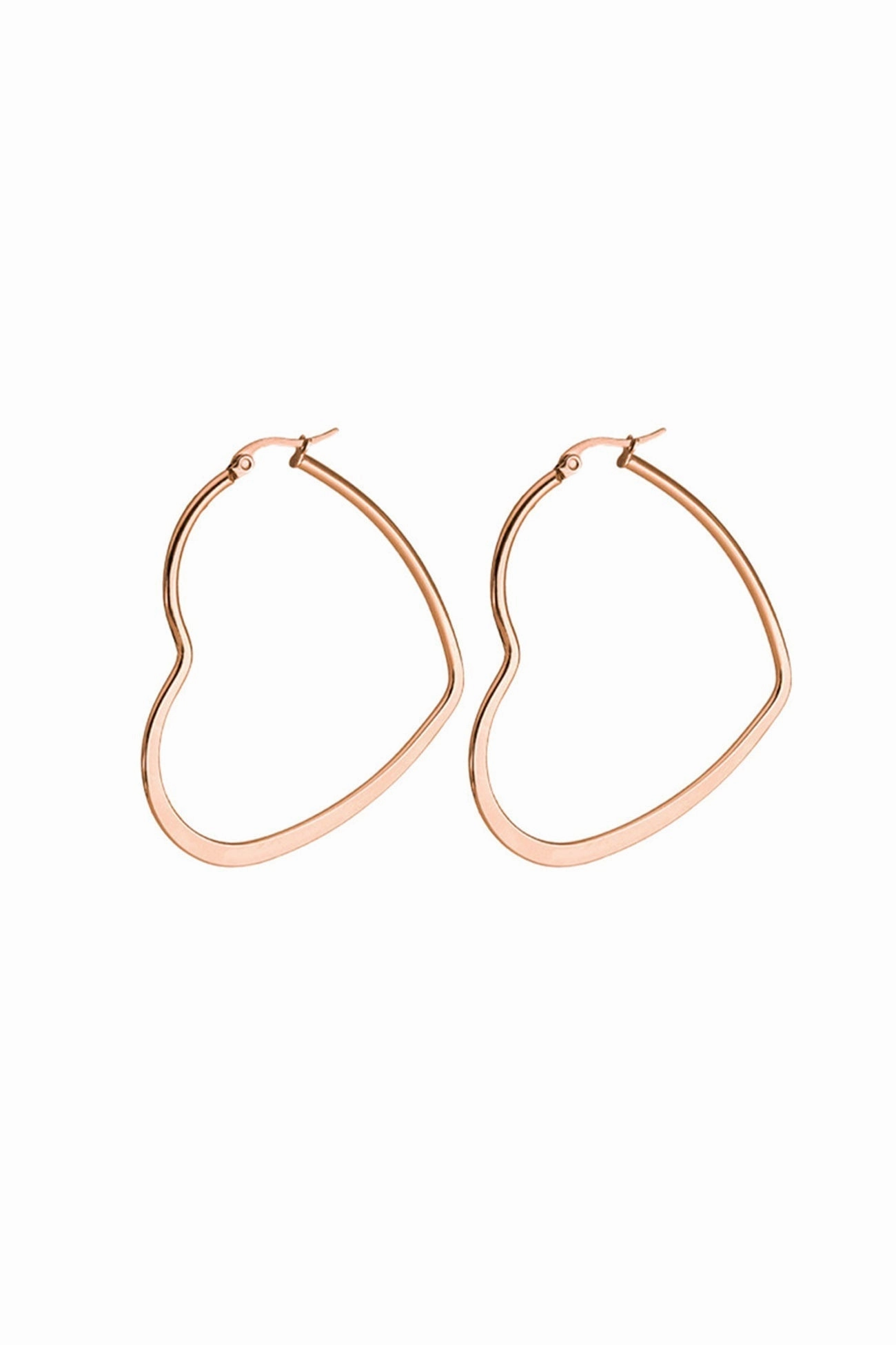 Cutout Peach Heart Earrings