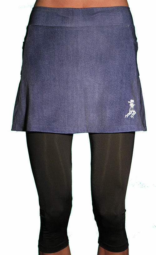Denim Capri Skirt