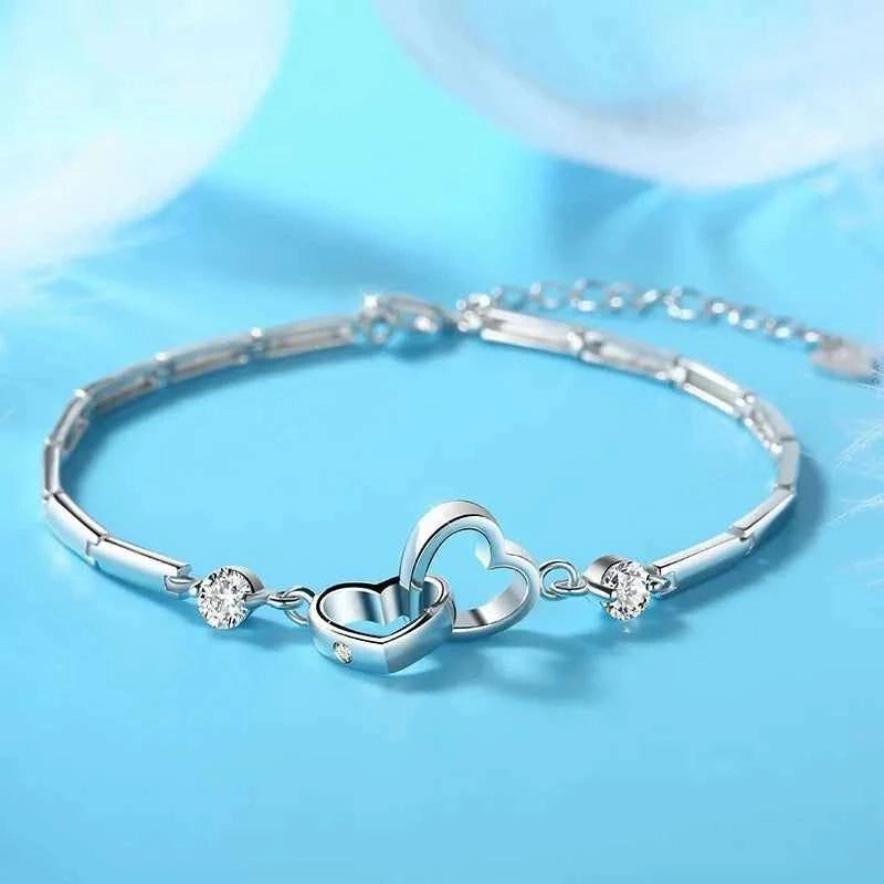 Double Heart Bracelet