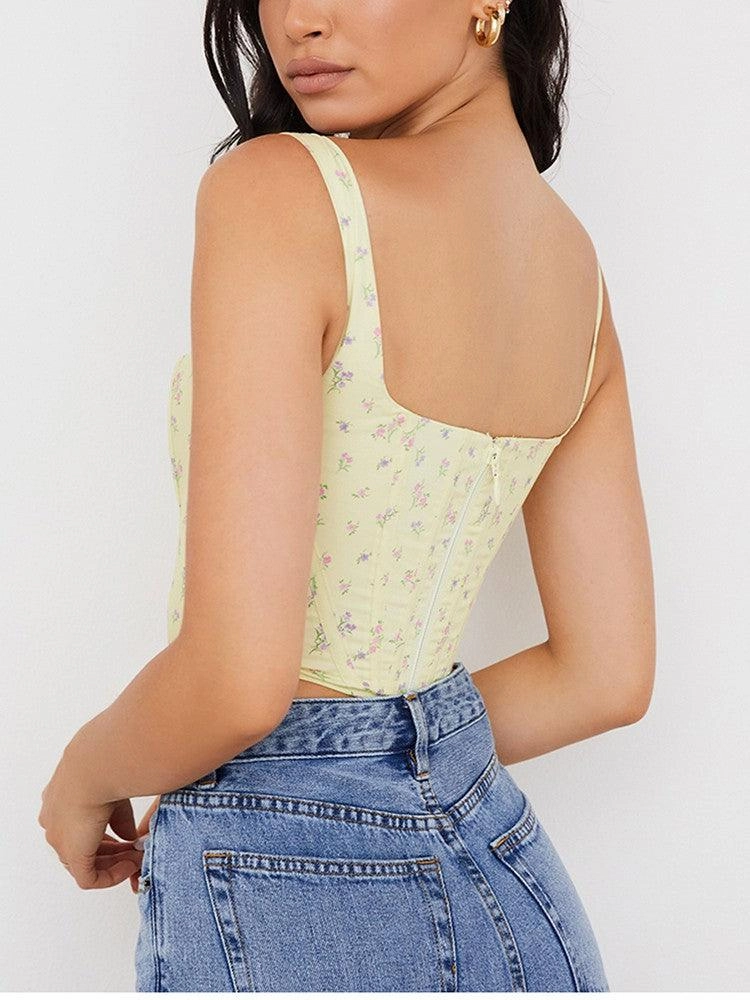 KittenAlarm - Abby Ditsy Cropped Tank Top