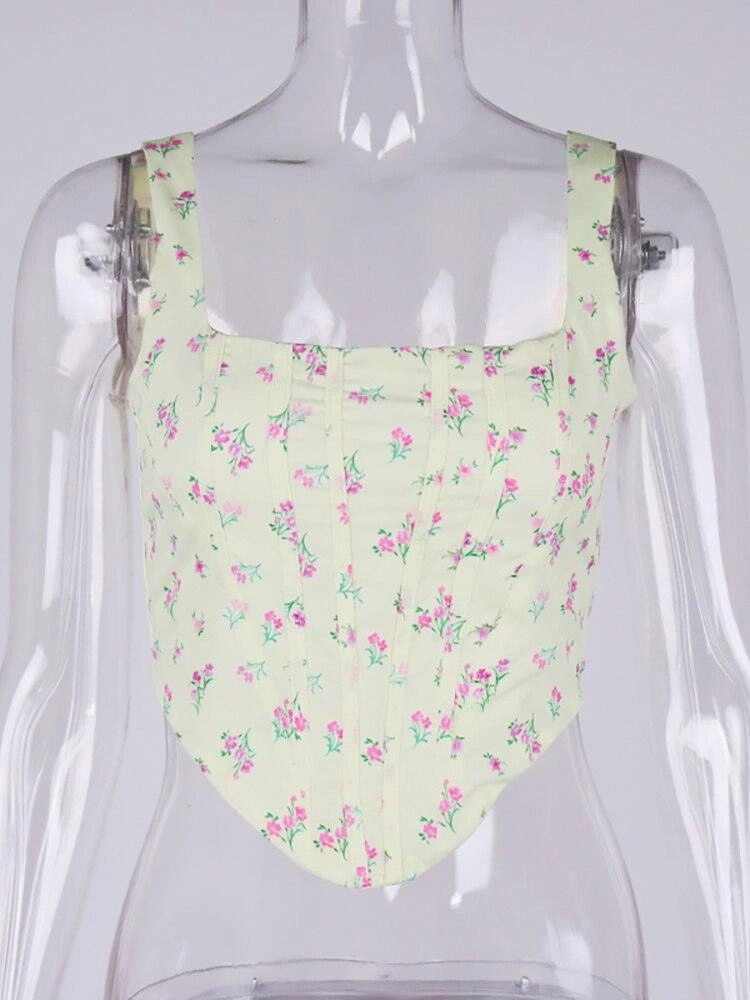 KittenAlarm - Abby Ditsy Cropped Tank Top