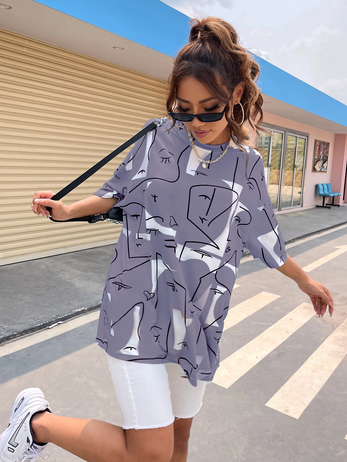 KittenAlarm - Abstract Print Tee
