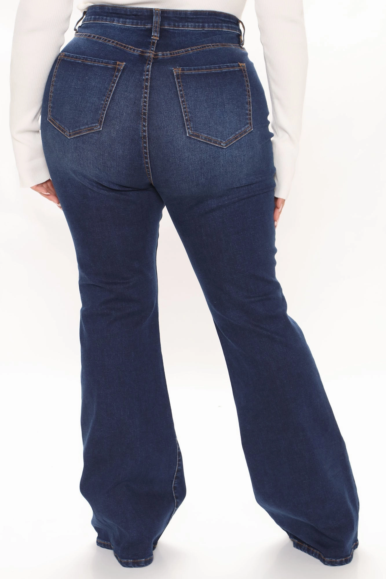 KittenAlarm - Affair Of The Flare Stretch Jeans - Dark Wash