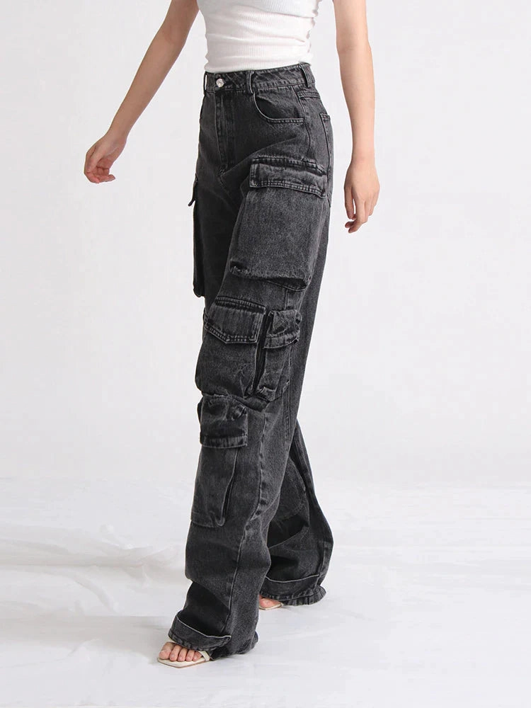 KittenAlarm - Alaya Pocket Detail Cargo Pants