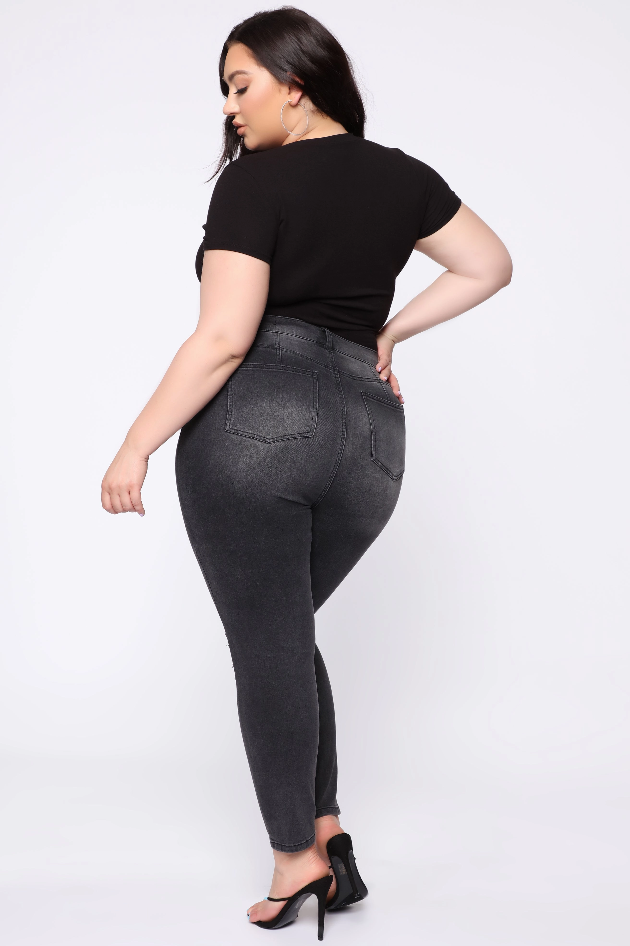KittenAlarm - All For You High Rise Jeans - Black