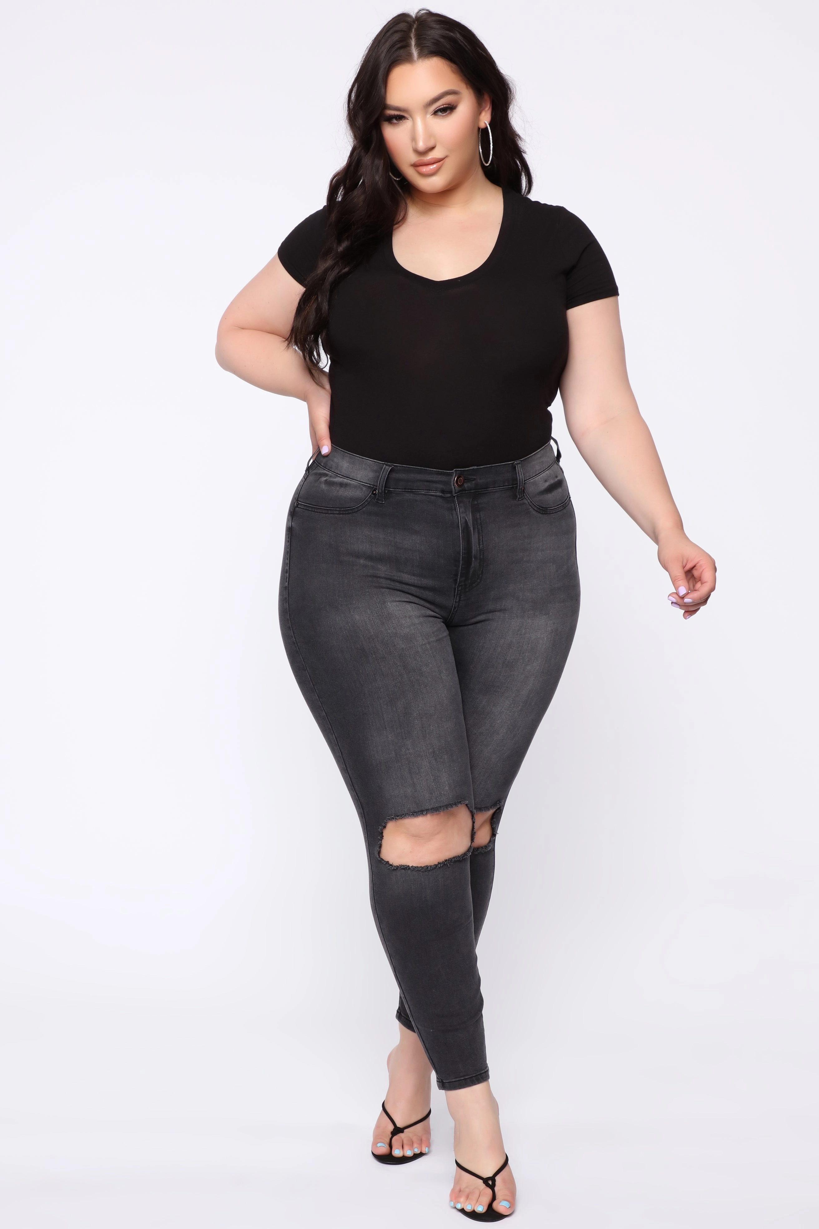 KittenAlarm - All For You High Rise Jeans - Black