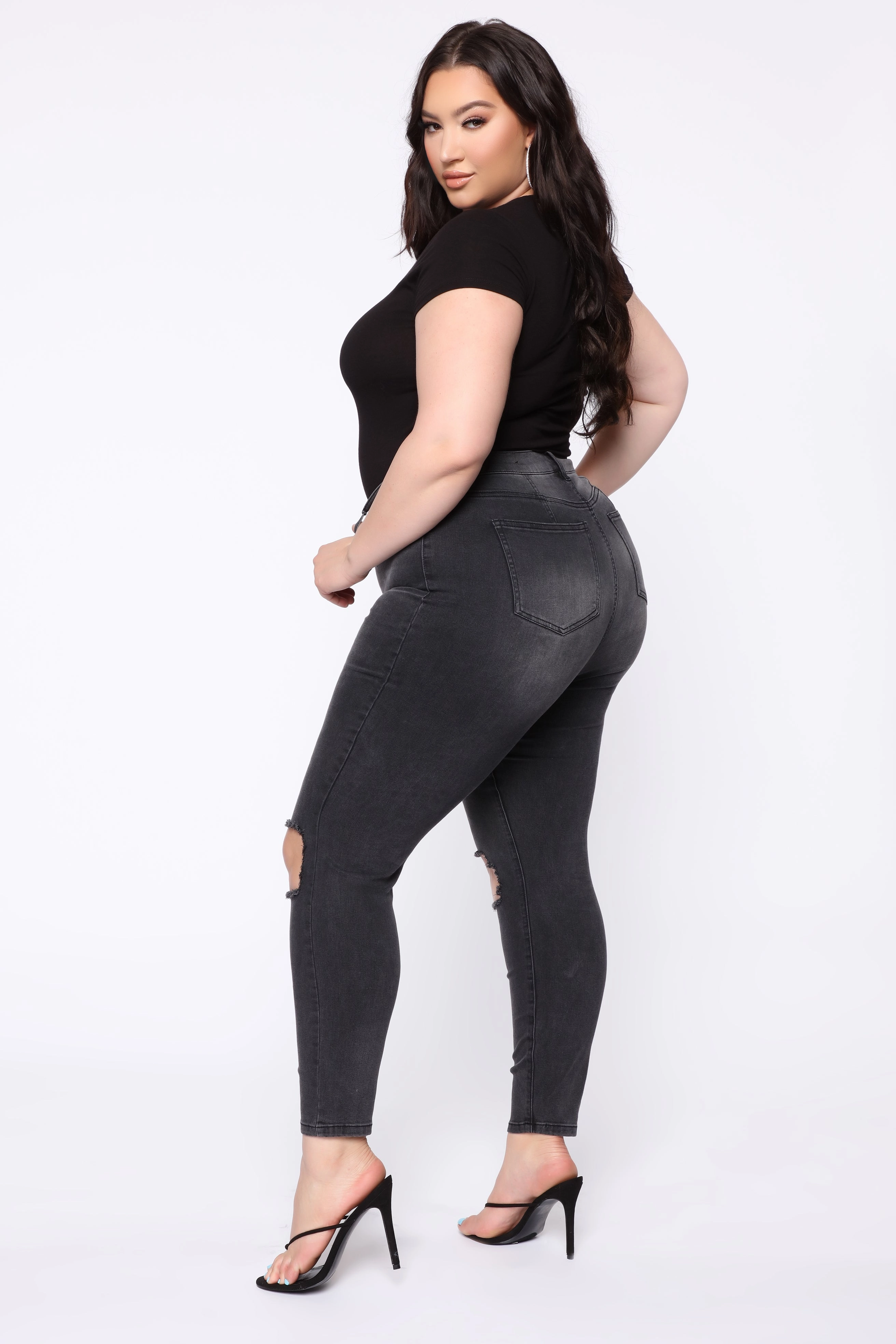 KittenAlarm - All For You High Rise Jeans - Black