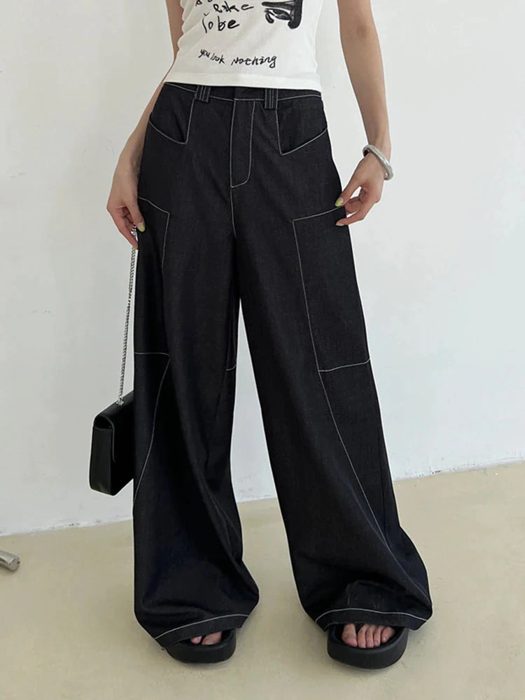 KittenAlarm - Amirah Shift Straight-Leg Trousers