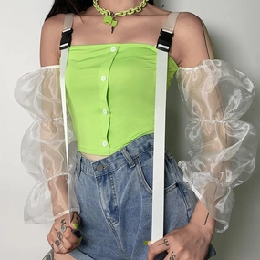 KittenAlarm - Belen Buckle Strap Tank Top