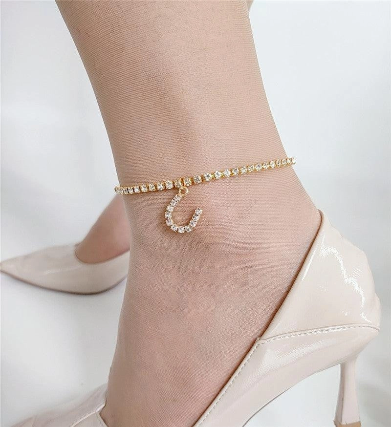 KittenAlarm - Belle Letter Print Anklet