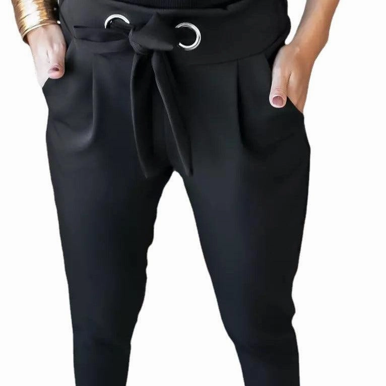 KittenAlarm - Cassandra Solid Eyelet Pants