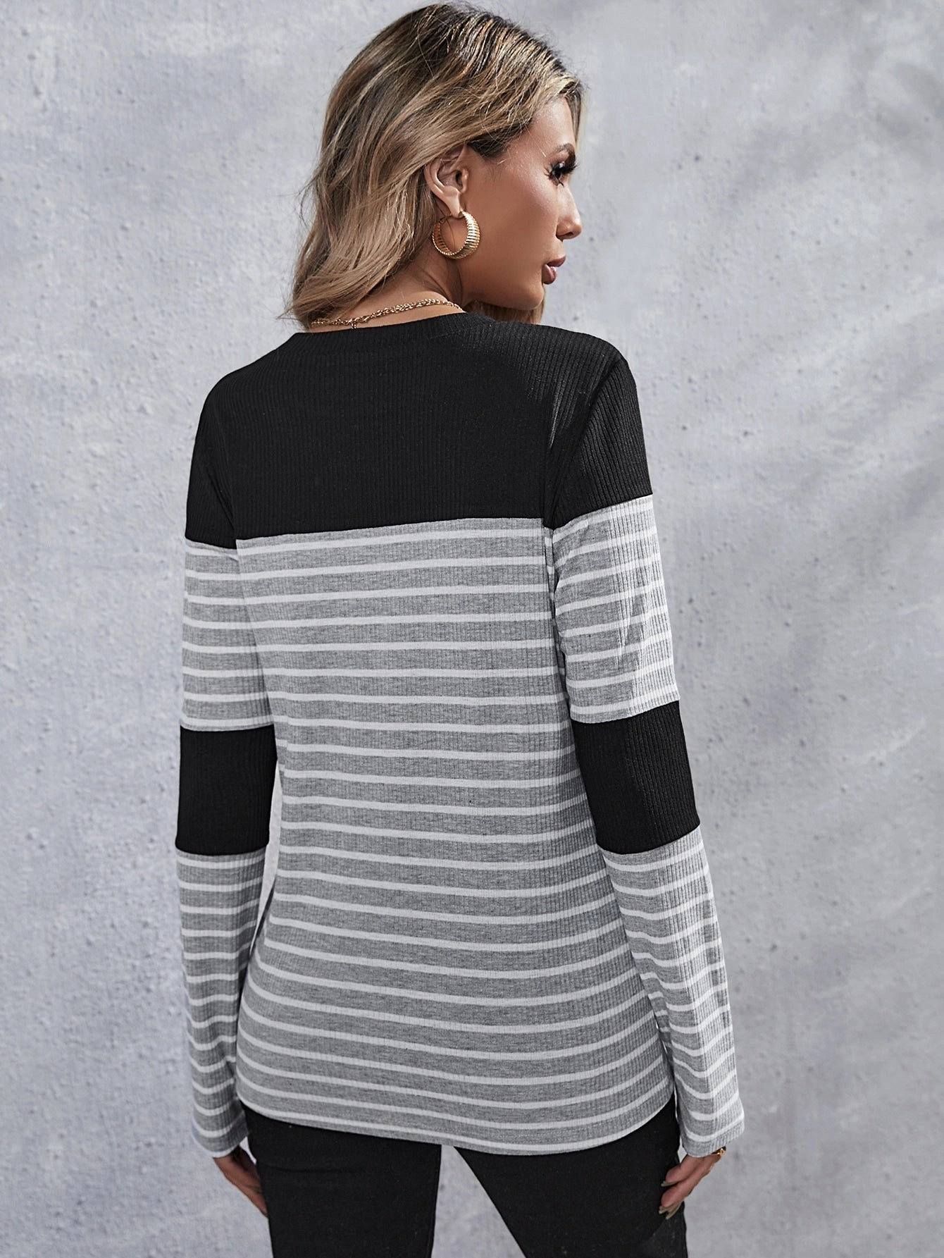 KittenAlarm - Contrast Panel Striped Tee