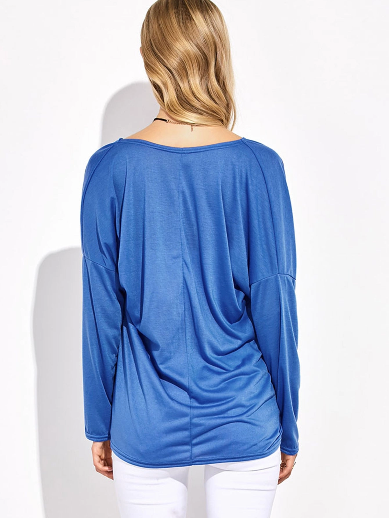 KittenAlarm - Drop Shoulder Twist Front Top
