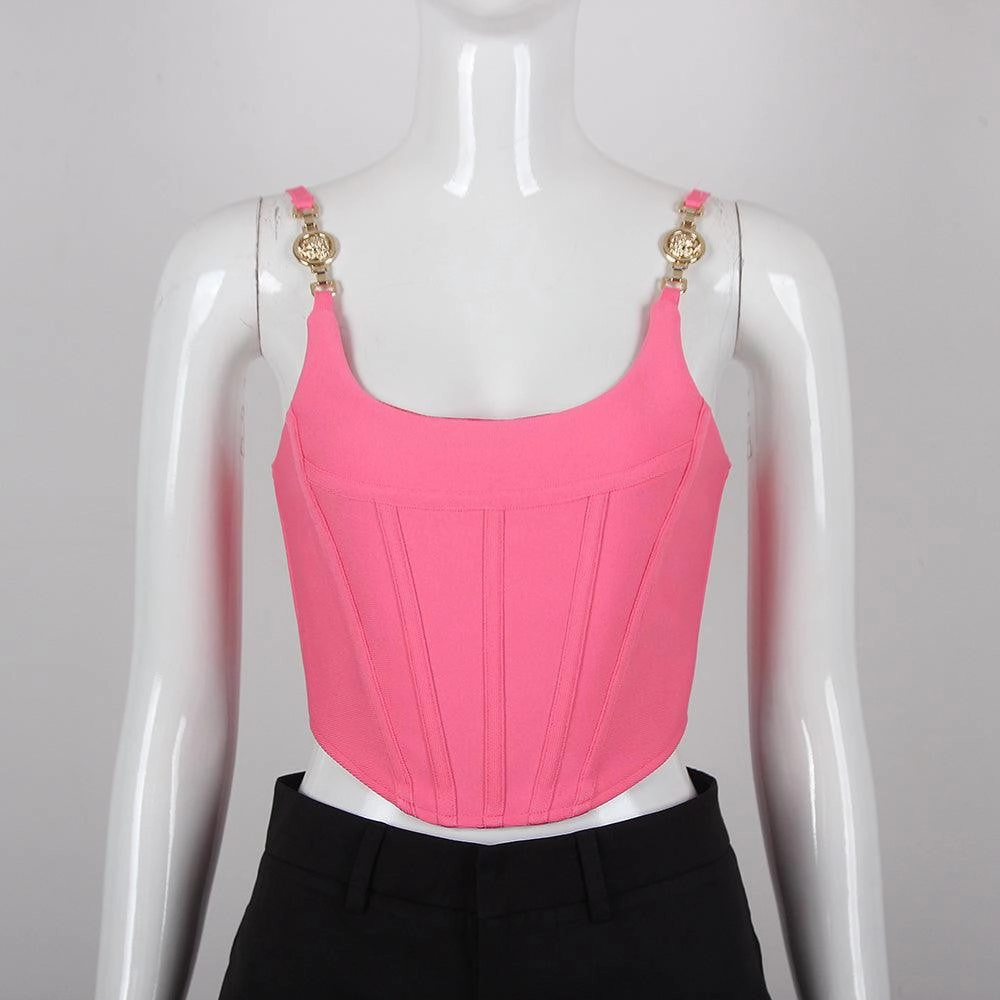 KittenAlarm - Enya Solid Zip Up Tank Top