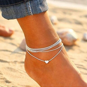 KittenAlarm - Esmee Silver Anklet Set