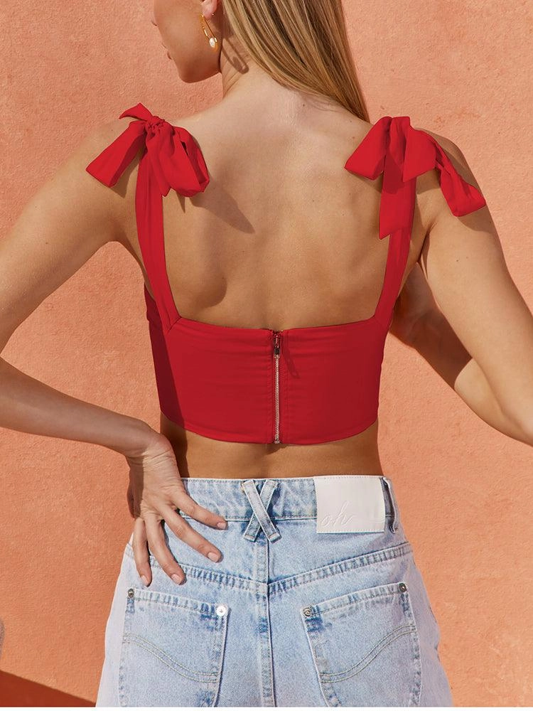 KittenAlarm - Ginny Tie Strap Underwired Tank Top