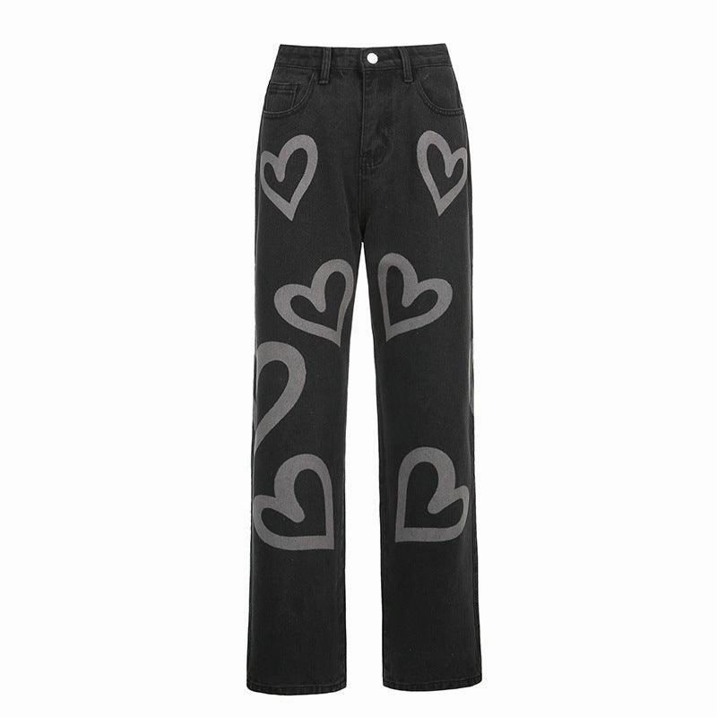 KittenAlarm - Hadassah Hearty Denim Wide Jeans