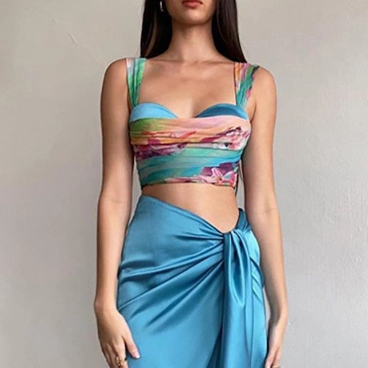 KittenAlarm - Hailey Multi-Color Mesh Tank Top