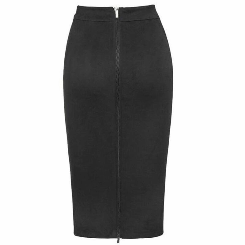 KittenAlarm - Joslyn Zipper Back Pencil Skirt