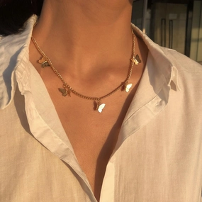 KittenAlarm - Kelsie Butterfly Charm Necklace