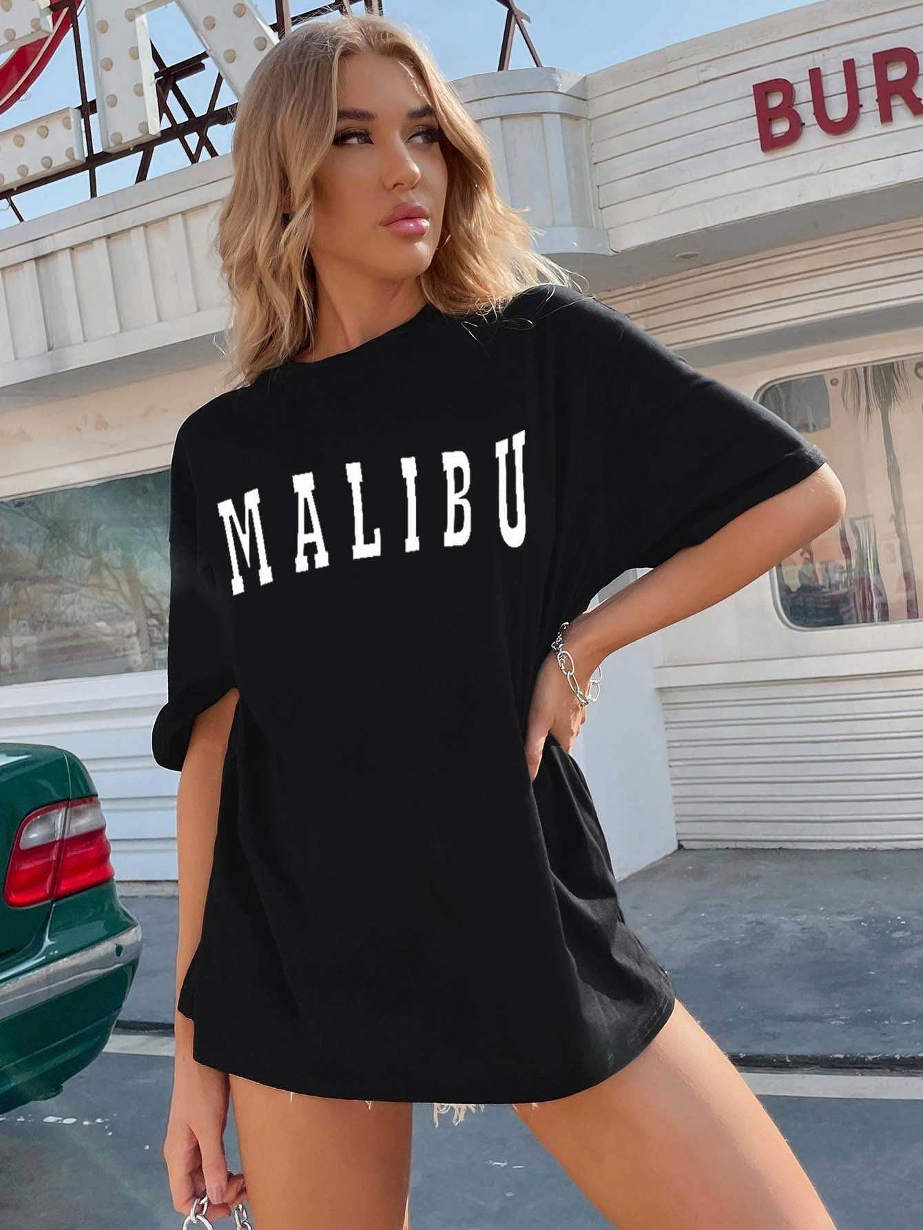 KittenAlarm - Letter Graphic Drop Shoulder Tee
