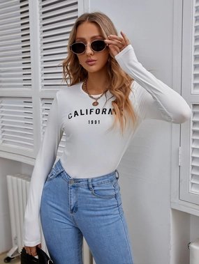 KittenAlarm - Letters Round collar Top