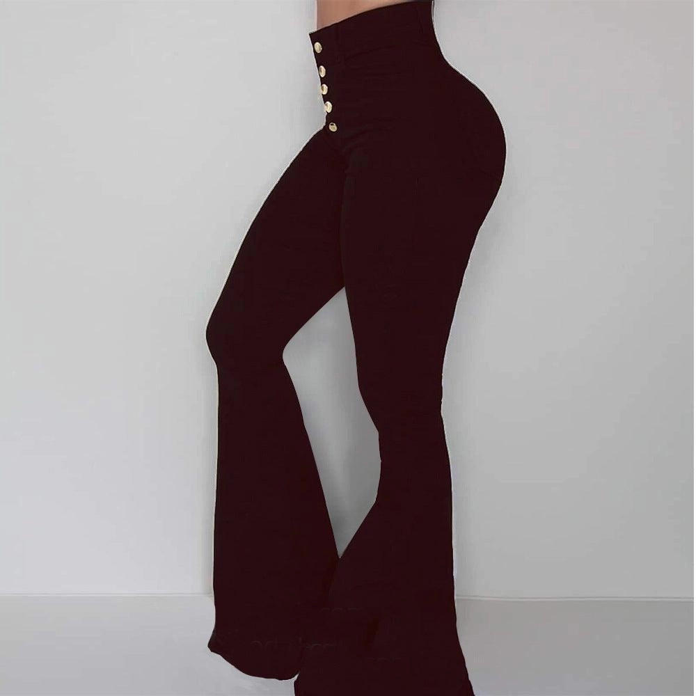 KittenAlarm - Meredith Solid Flare Pants