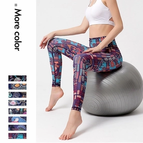 KittenAlarm - Mojoyce Cloud Hide Women Prints Sports Leggings Fitness Gym Yoga Pants High Waist Sexy Long Tights Running Trouser Workout Plus Size