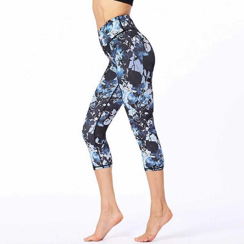 KittenAlarm - Mojoyce Cloud Hide Yoga Pants Women Flower Sports Leggings Sexy High Waist Sexy Long Tights Fitness Running Trouser Workout Plus Size XL