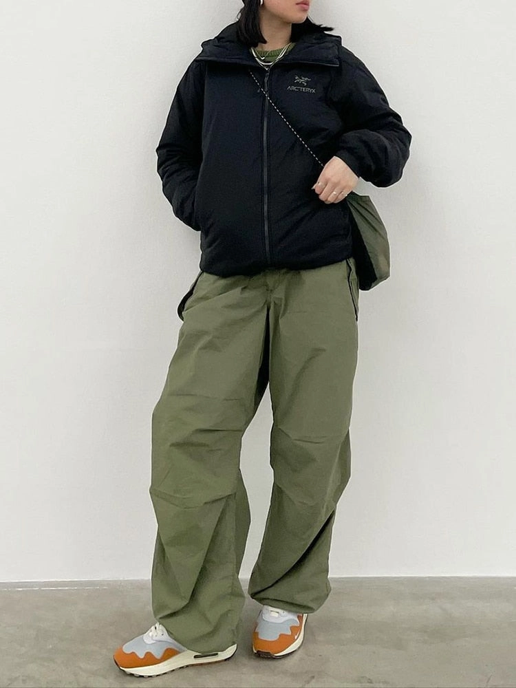 KittenAlarm - Mojoyce  Cuteandpsycho Streetwear Joggers Baggy Trousers Loose Wide Leg Women Punk Sweatpants Chic Solid Fashion Vintage Pants Casual Y2K