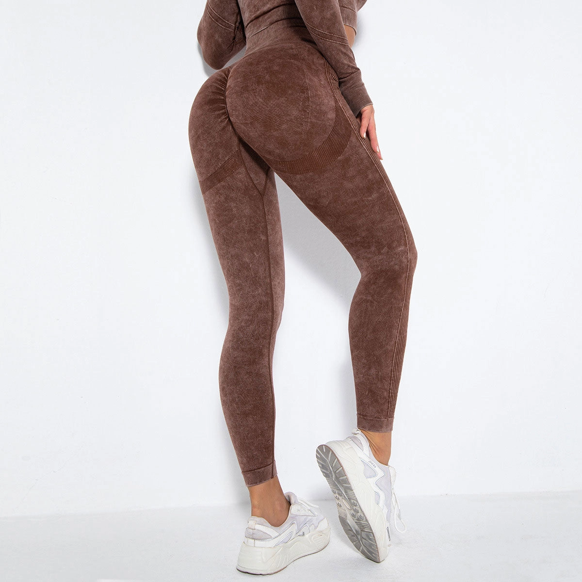 KittenAlarm - Mojoyce Seamless Leggings Women Gym Fitness Yoga Pants High Waist Push Up Leggings Workout Pants Imitate Cowboy Sportswear