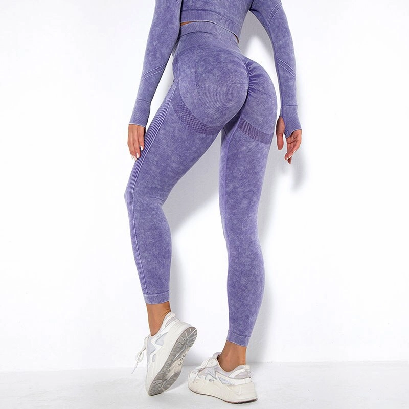 KittenAlarm - Mojoyce Seamless Leggings Women Gym Fitness Yoga Pants High Waist Push Up Leggings Workout Pants Imitate Cowboy Sportswear