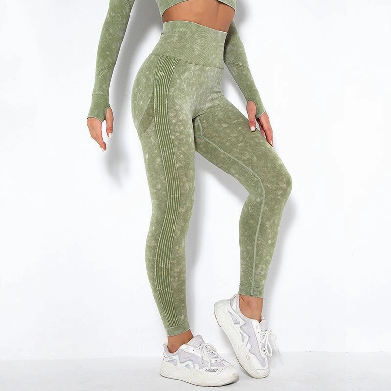 KittenAlarm - Mojoyce Seamless Leggings Women Gym Fitness Yoga Pants High Waist Push Up Leggings Workout Pants Imitate Cowboy Sportswear