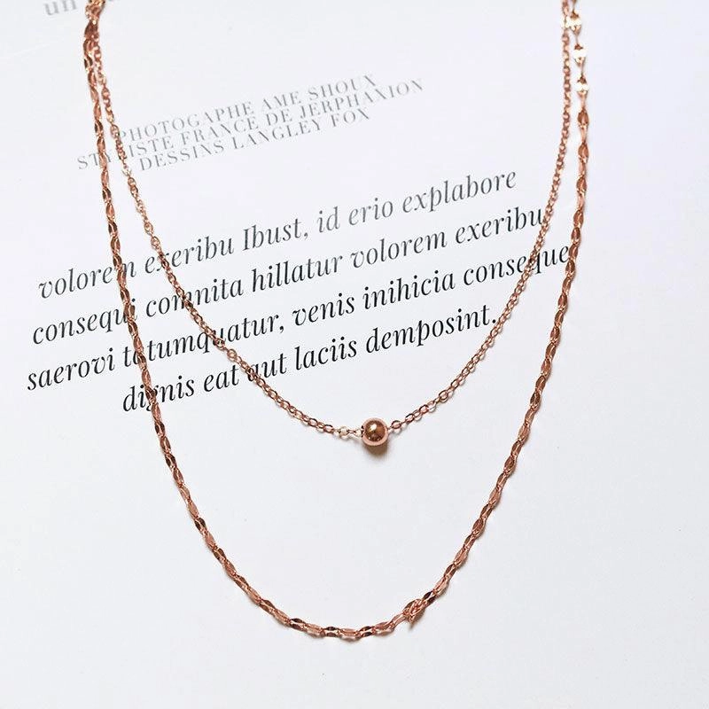 KittenAlarm - Mona 2-pieces Thin Chain Necklace