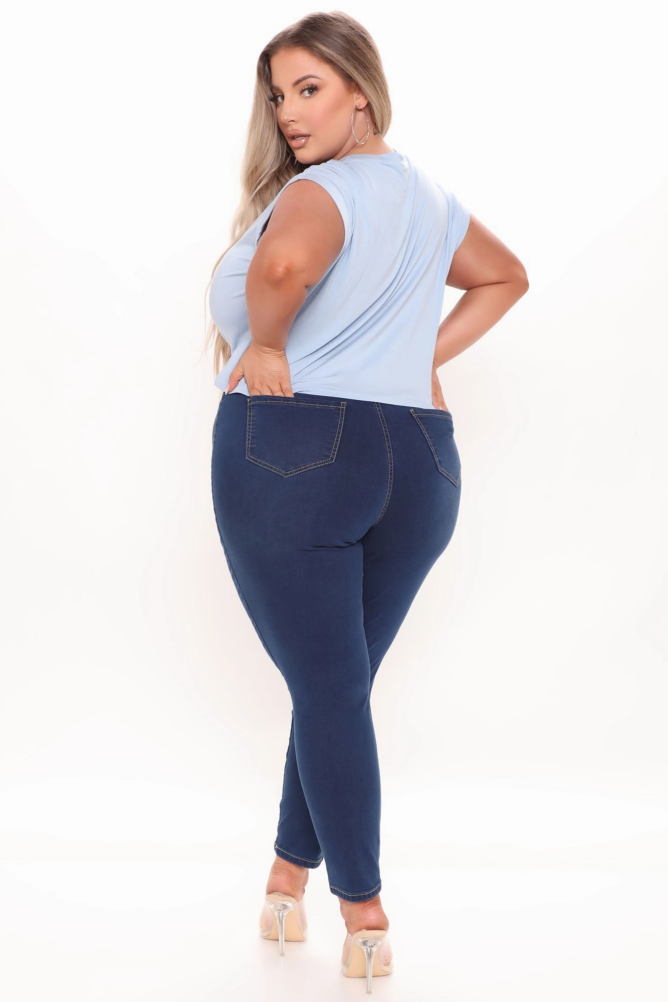 KittenAlarm - Oooh Girl High Rise Ankle Jeans - Rinse