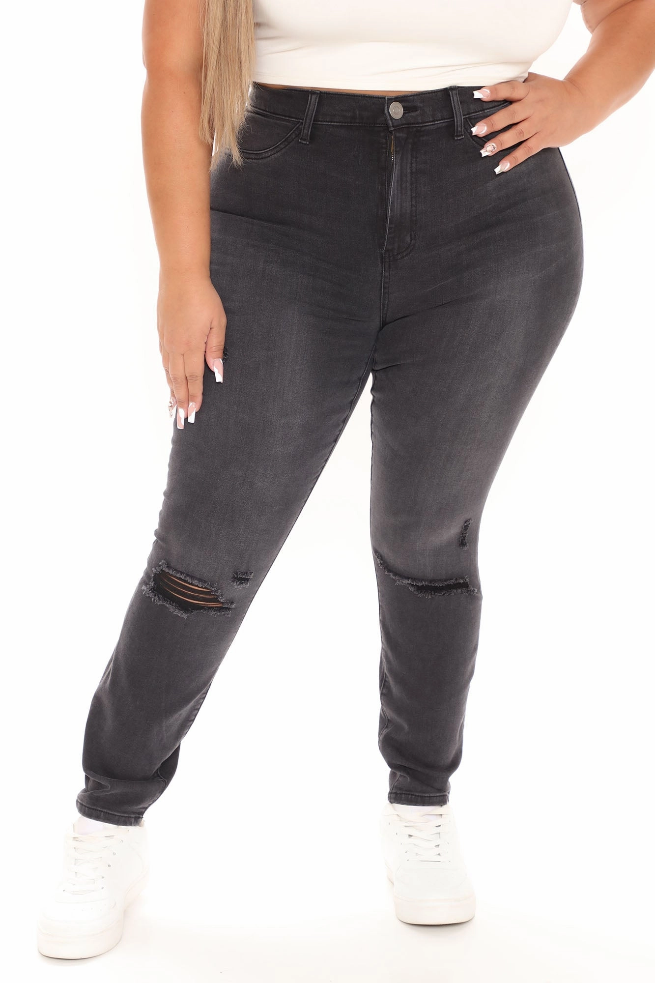 KittenAlarm - Our Favorite High Rise Skinny Jeans - Grey