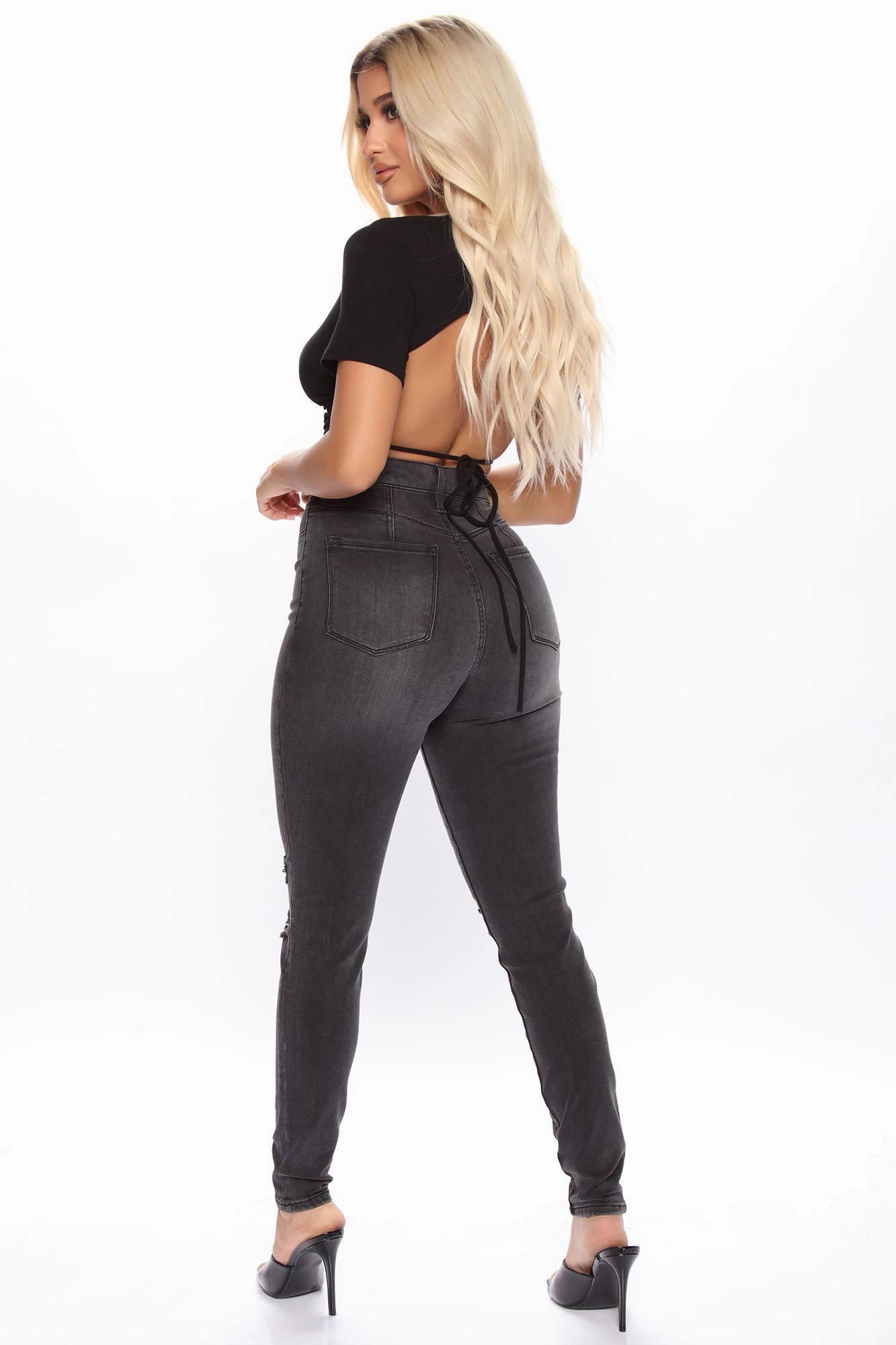 KittenAlarm - Our Favorite High Rise Skinny Jeans - Grey