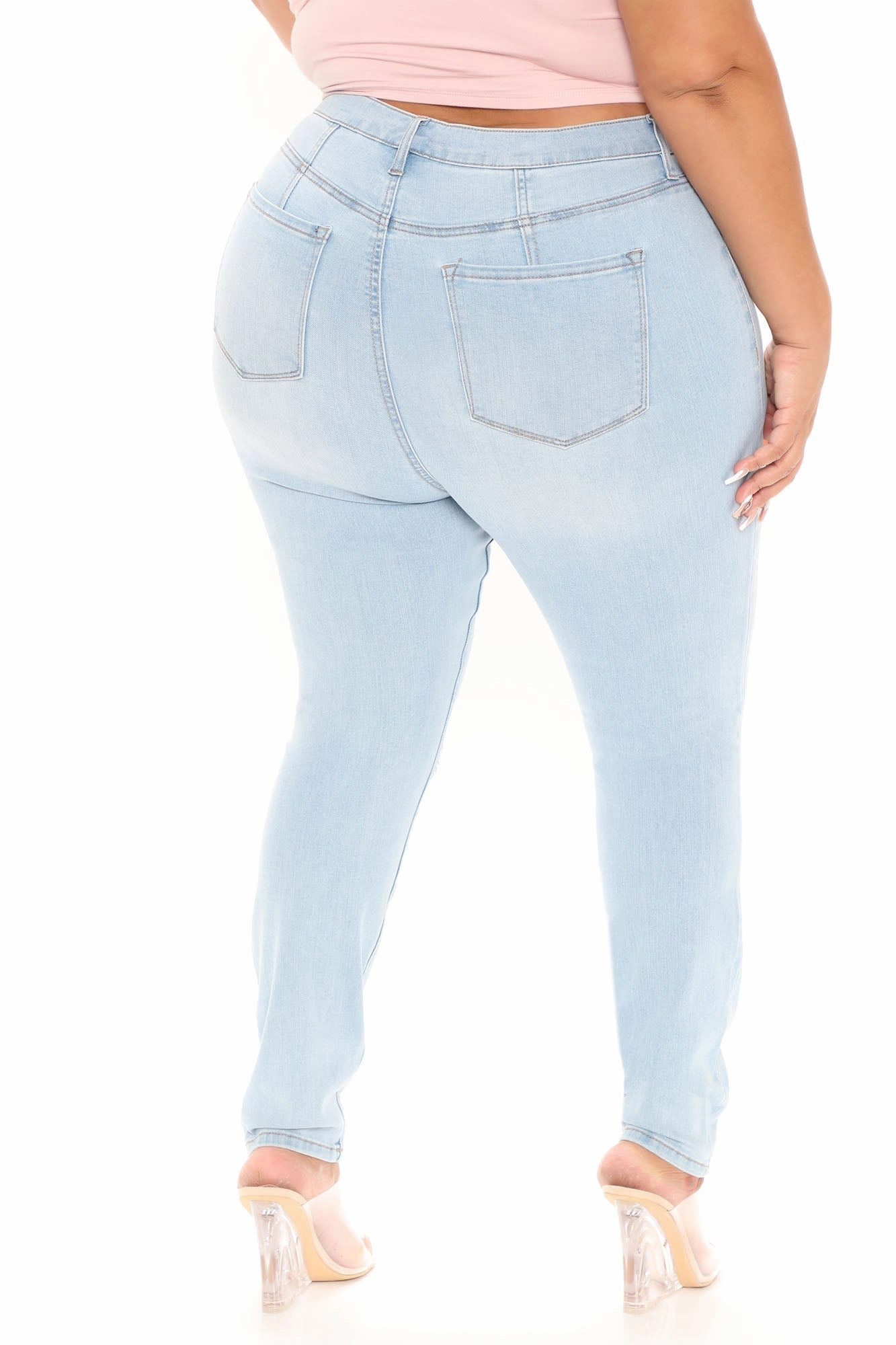 KittenAlarm - Our Favorite High Rise Skinny Jeans - Light Blue Wash